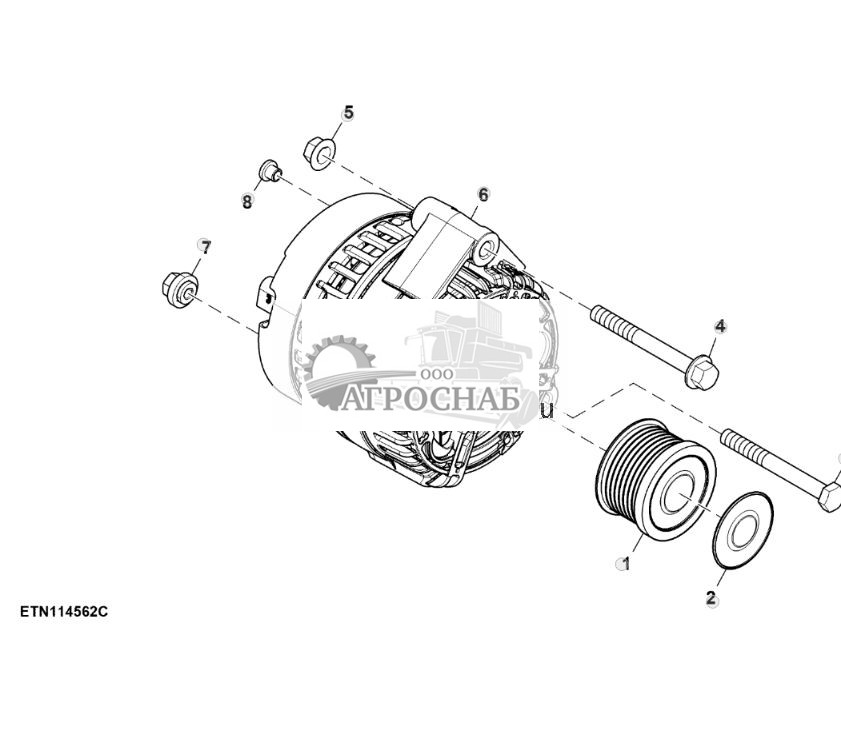 Генератор переменного тока, 14 V  150 А - ST831304 855.jpg